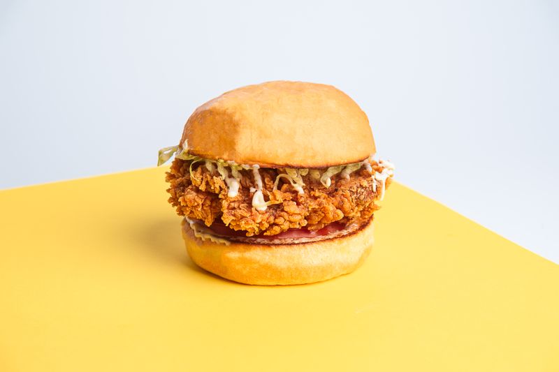 Nashville Hot Starbird Sandwich with spicy glaze